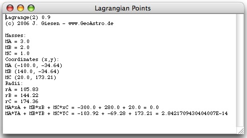 lagrangian points